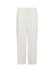Long Tall Sally White Linen Blend Cropped Trousers - Image 5 of 6