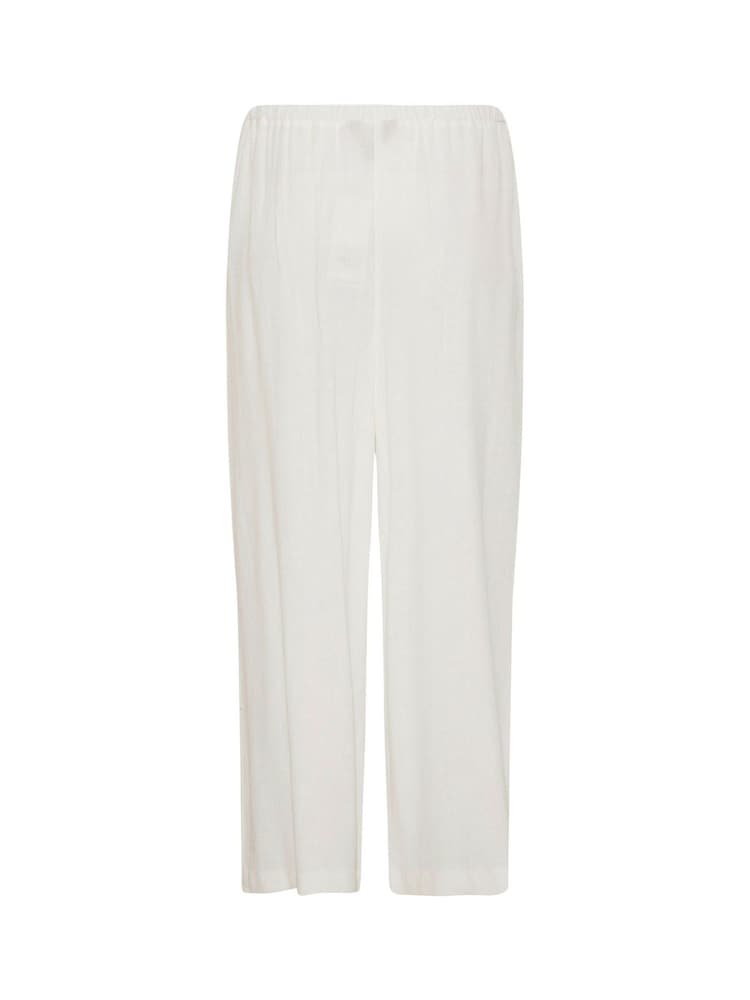 Long Tall Sally White Linen Blend Cropped Trousers - Image 6 of 6