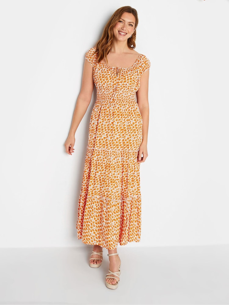 Long Tall Sally Yellow Sunflower Print Dress - Image 1 of 4