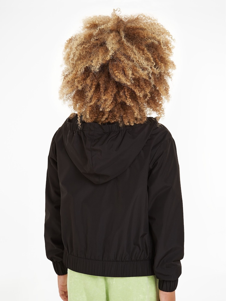 Calvin Klein Black Logo Zip Up Jacket - Image 2 of 6