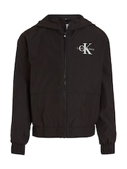 Calvin Klein Black Logo Zip Up Jacket - Image 4 of 6