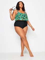Yours Curve Black Super High Waisted Tummy Control Bikini Briefs - Image 3 of 3