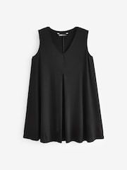 Yours Curve Black Pleated Swing Vest - Image 5 of 5