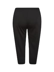 Yours Curve Black Cropped Stretch Joggers - Image 4 of 4