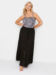 Yours Curve Black Beach Skirt - Image 2 of 3