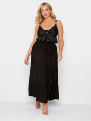 Yours Curve Black Beach Skirt - Image 3 of 3