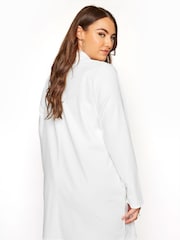 Yours Curve White Longline Blazer - Image 2 of 5