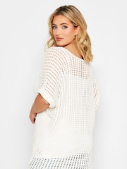 Yours Curve Cream Crochet Boxy Cover-Up - Image 2 of 5