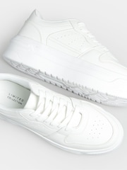 Yours Curve White Super Chunky Trainers In Extra Wide EEE Fit - Image 5 of 5