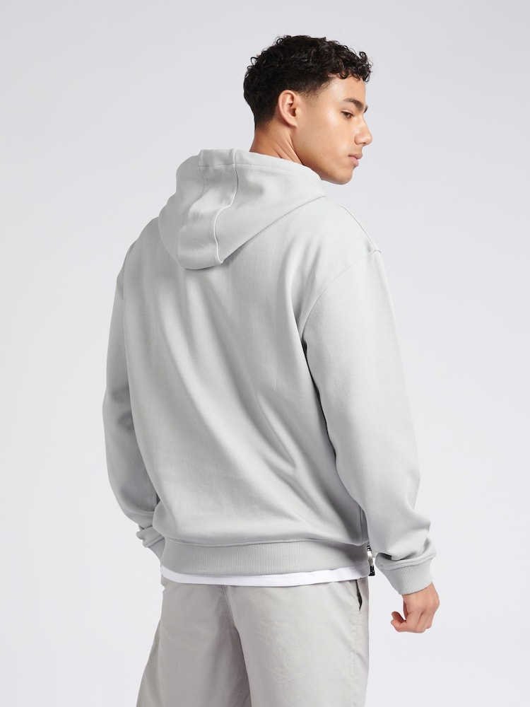 U.S. Polo Assn. Grey Mens Classic Fit Premium Graphic Hoodie - Image 2 of 8 U.S. Polo Assn. Grey Mens Classic Fit Premium Graphic Hoodie - Image 2 of 8