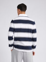 U.S. Polo Assn. Regular Fit Mens 100% Cotton Striped Rugby Shirt - صورة 2 من 8