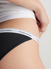 Calvin Klein Black Logo String Knickers - Image 3 of 4