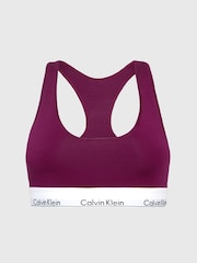 Calvin Klein Purple Modern Cotton Logo Bralette - Image 4 of 4