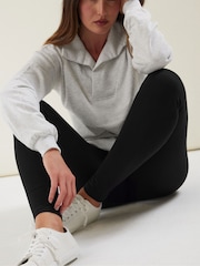 Long Tall Sally Black Stretch Cotton Leggings - Image 4 of 4