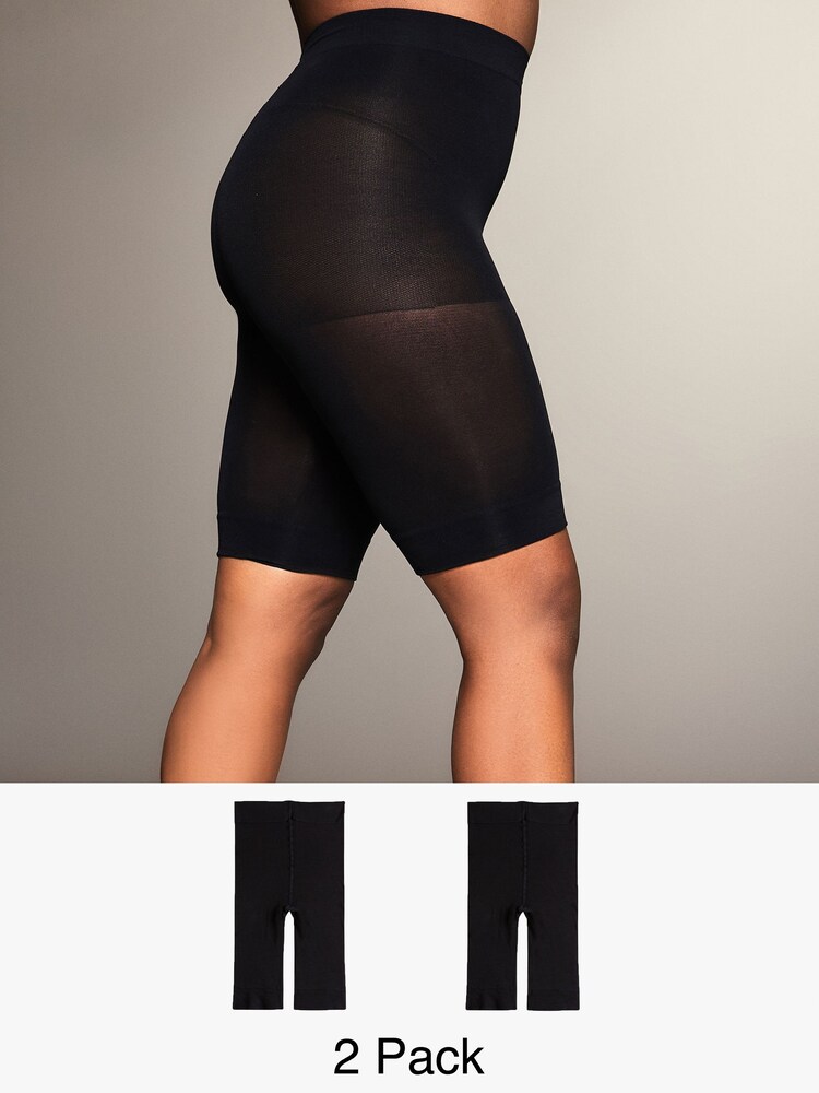Curves Like These Black Anti Chaffing Shorts - 2 Pack - Image 1 of 4