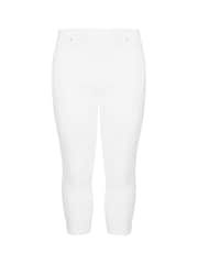 Yours Curve White Cropped Jenny Stretch Jeggings - Image 6 of 6