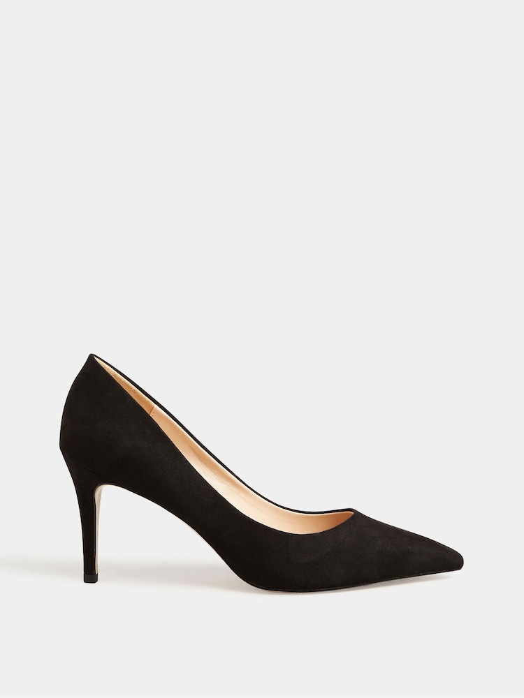 Long Tall Sally Black Point Court Shoes - Image 2 of 5