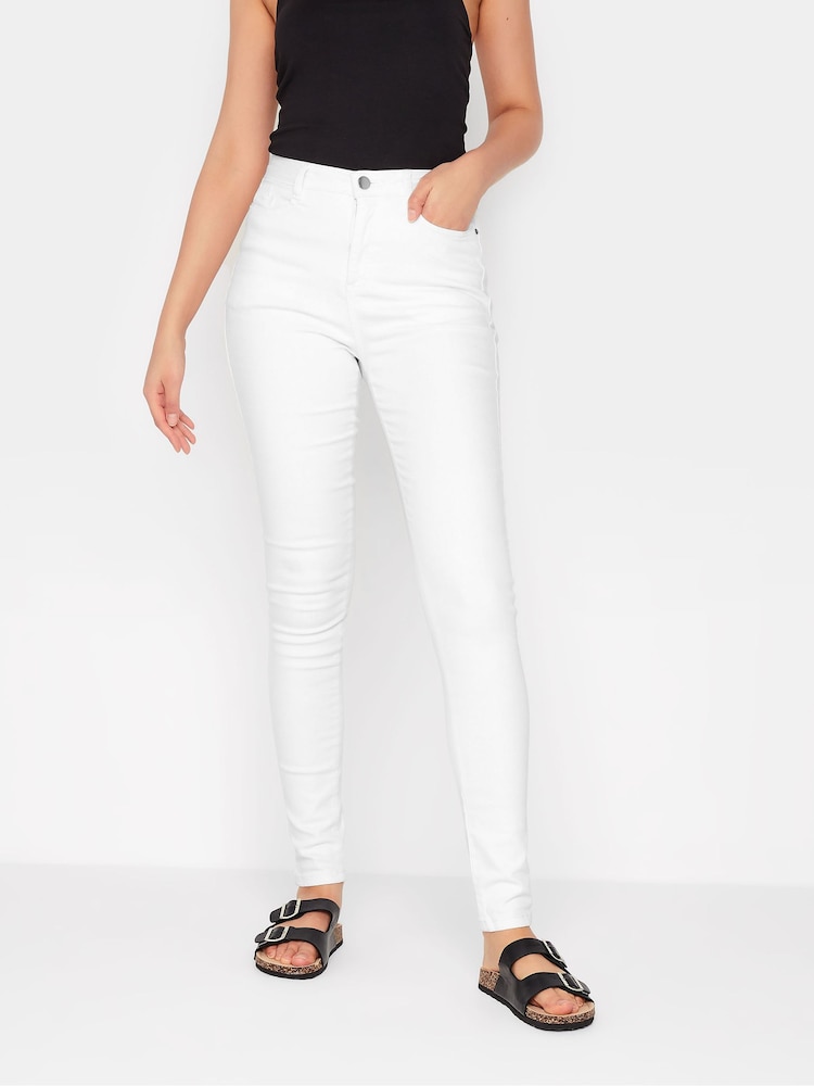 Long Tall Sally White AVA Superstretch Skinny Jeans - Image 1 of 3