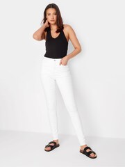 Long Tall Sally White AVA Superstretch Skinny Jeans - Image 2 of 3