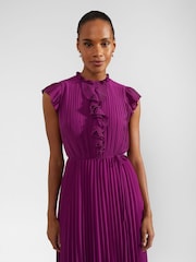 Hobbs Purple Petite Petite Addison Dress - Image 3 of 4