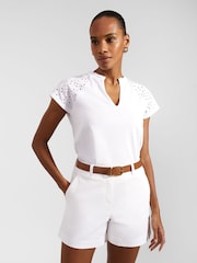 Hobbs White Carla Shorts - Image 1 of 4