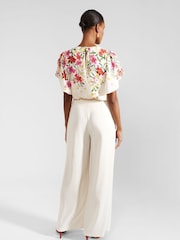 Hobbs Cream Frederica Trousers - Image 2 of 4
