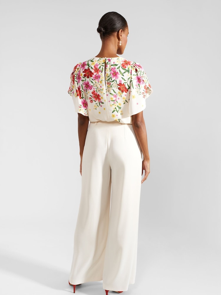 Hobbs Cream Frederica Trousers - Image 2 of 4