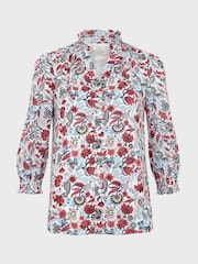 Hobbs White Giovanna Blouse - Image 4 of 4