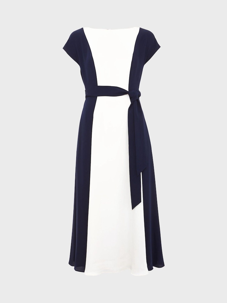 Hobbs Blue Emery Dress - Image 4 of 4 Hobbs Blue Emery Dress - Image 4 of 4