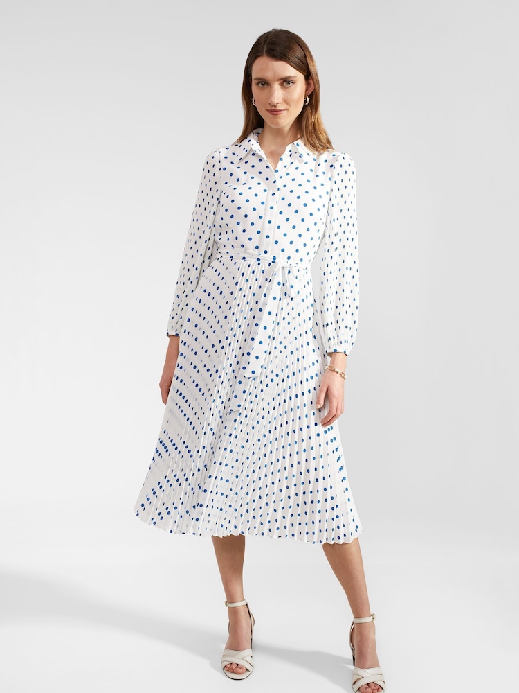 Hobbs Blue Tallulah Dress - Image 1 of 4 Hobbs Blue Tallulah Dress - Image 1 of 4