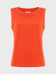 Hobbs Red Maddy Tank 100% Cottton Top - Image 4 of 4