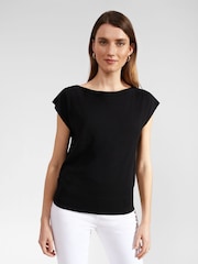 Hobbs Black Knitted Leona Top - Image 1 of 4