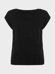 Hobbs Black Knitted Leona Top - Image 4 of 4