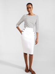 Hobbs White Anita Skirt - Image 2 of 5