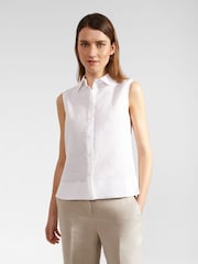 Hobbs White Salem 100% Linen Top - Image 1 of 4