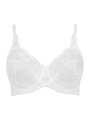 Yours Curve White Stretch Lace Underwired Non-Padded Bra - Image 3 of 4