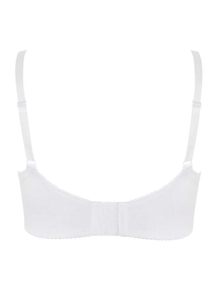 Yours Curve White Stretch Lace Underwired Non-Padded Bra - Image 4 of 4