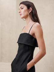 Banana Republic Black Onda Linen Jumpsuit - Image 4 of 5