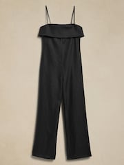 Banana Republic Black Onda Linen Jumpsuit - Image 5 of 5
