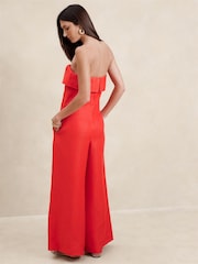Banana Republic Red Onda Linen Jumpsuit - Image 2 of 4