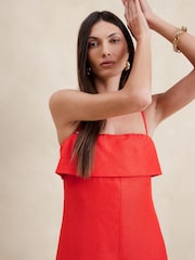 Banana Republic Red Onda Linen Jumpsuit - Image 3 of 4
