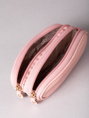 Pink - Lakeland Leder Doppeltes Brillenetui aus Leder - Bild 3 von 4