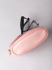 Pink - Lakeland Leder Doppeltes Brillenetui aus Leder - Bild 4 von 4