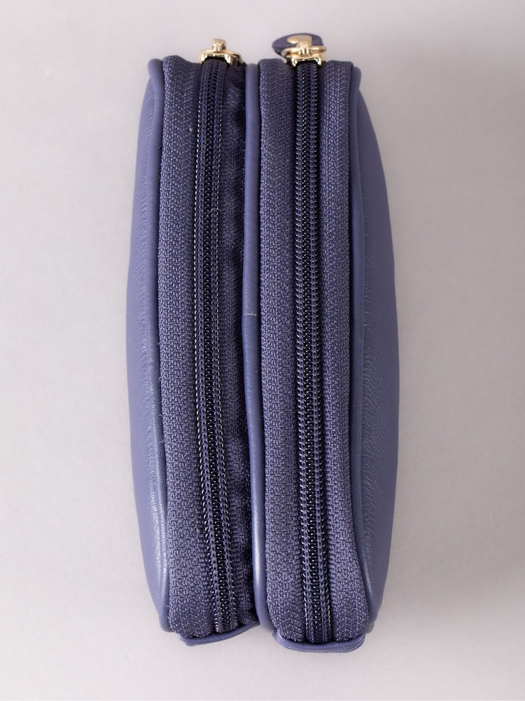 Lakeland Leather Purple Double Glasses Case - Image 3 of 5
