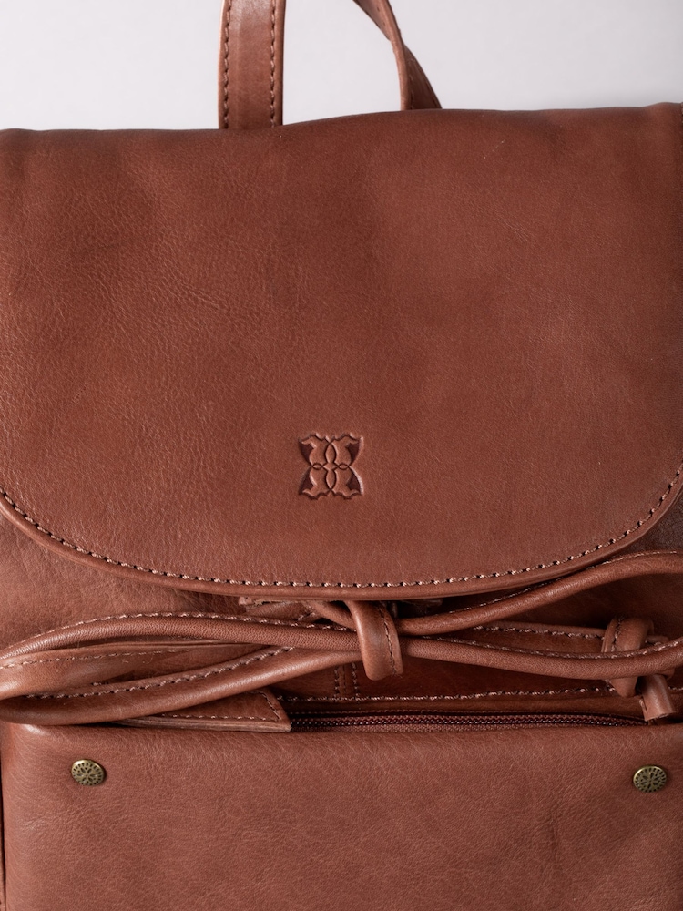 Lakeland Leather Brown Harstone Backpack - Image 3 of 7