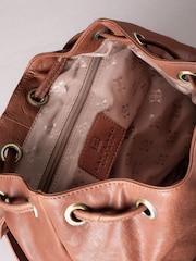 Lakeland Leather Brown Harstone Backpack - Image 7 of 7