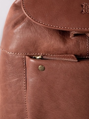 Lakeland Leather Brown Harstone Backpack - Image 9 of 9