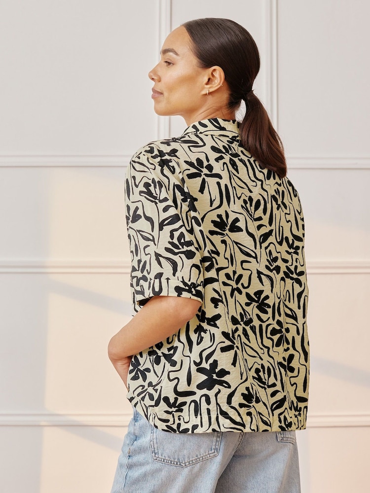 Albaray Cream Brushstroke Shirt - Image 2 of 6
