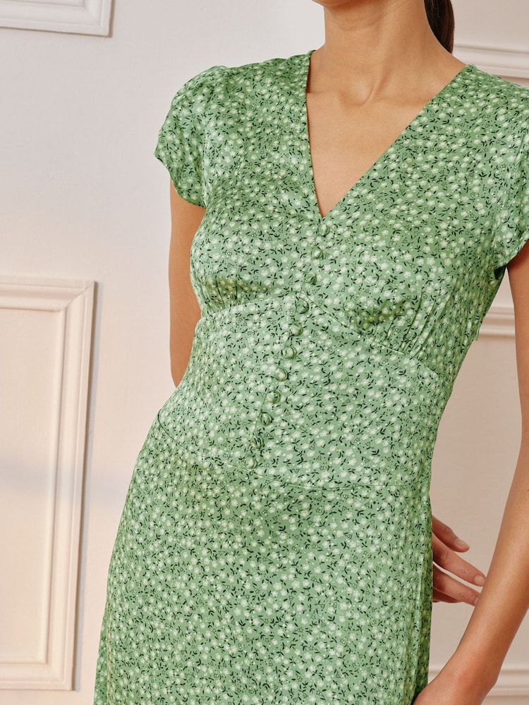 Albaray Green Forget Me knot Dress - Image 3 of 5