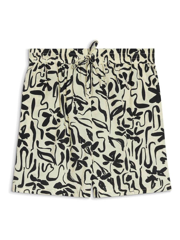 Albaray Cream Brushstroke Shorts - Image 4 of 4